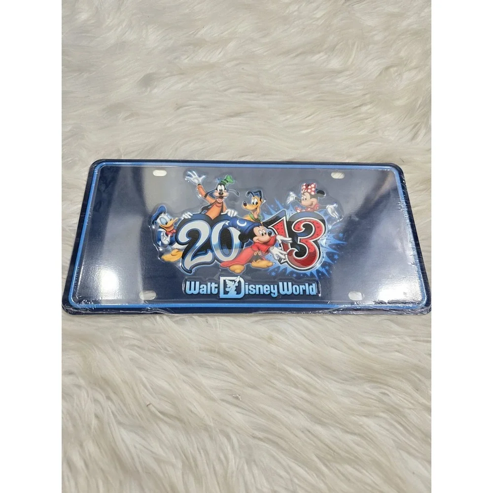 2013 Cool Mickey Mouse Donald Goofy Mickey Walt Disney World License Plate NIB